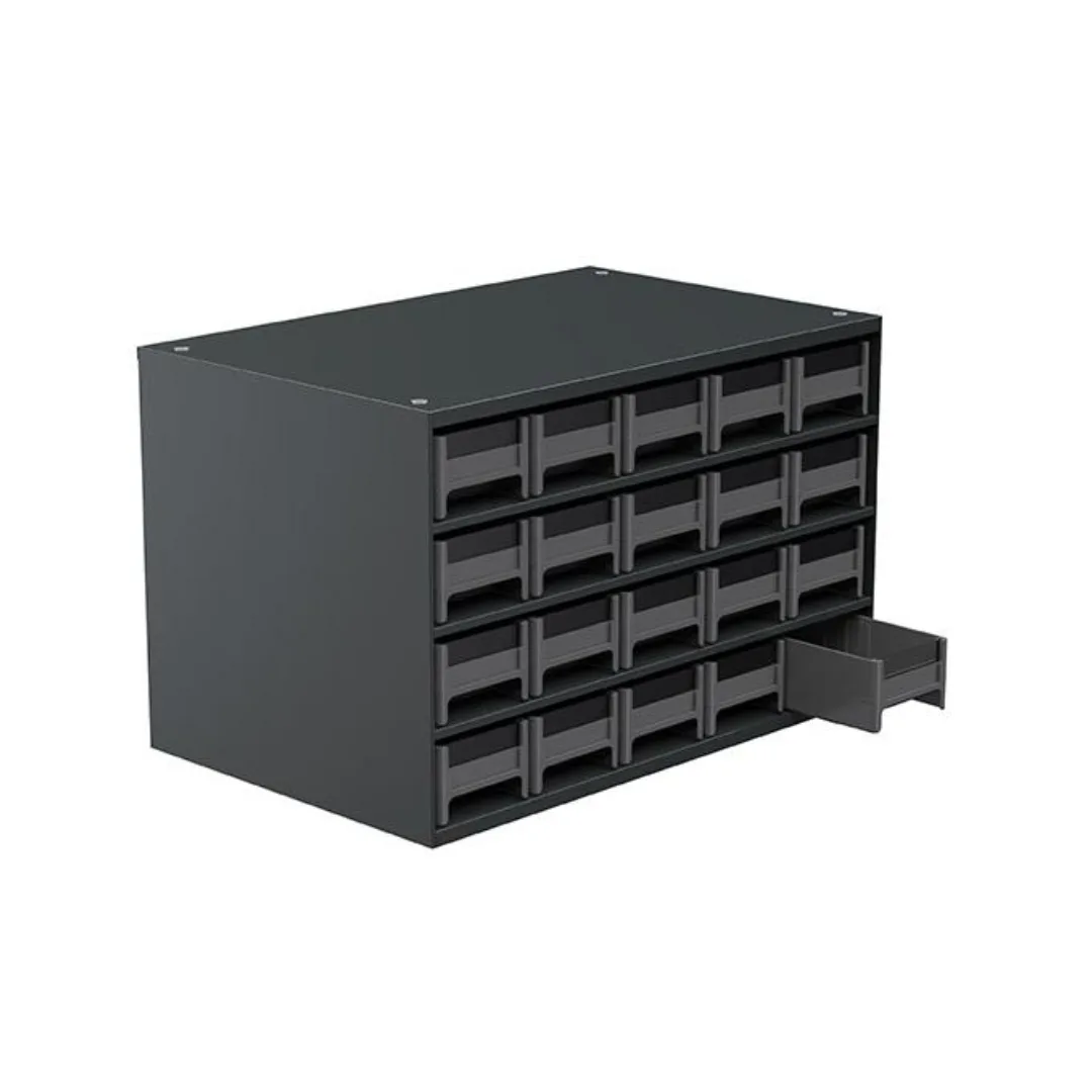 Akro-Mils 19320BLACK 19-Series Steel Cabinet 20 Drawers