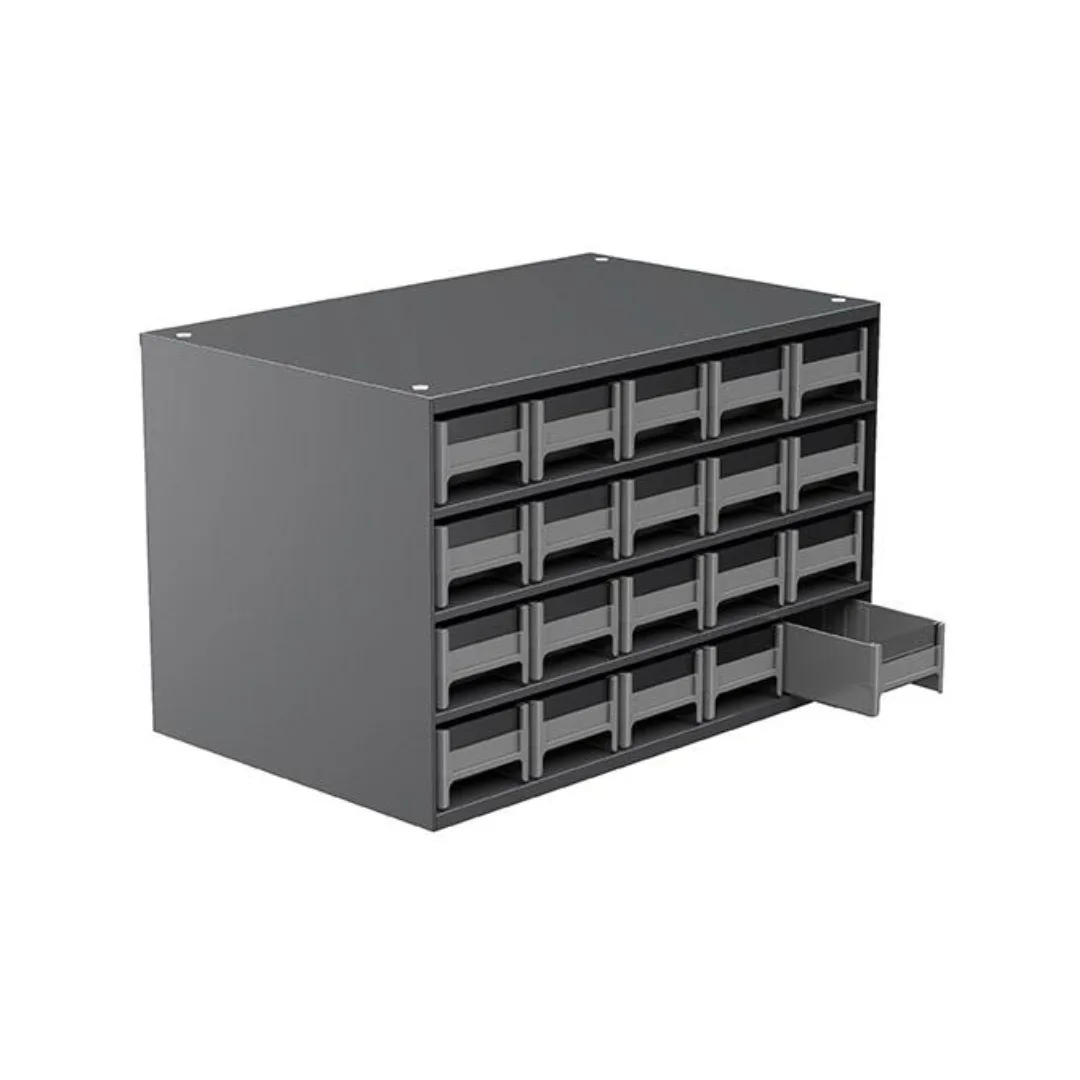 Akro-Mils 19320GREY 19-Series Steel Cabinet 20 Drawers