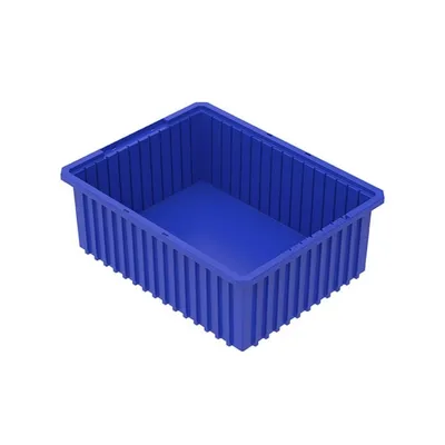 Akro-Grid Dividable Plastic Storage Boxes 33228BLUE, 22.38"x17.38"x8"