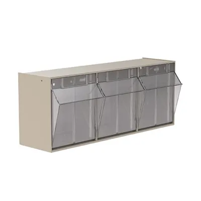3-Bin TiltView Storage Bin 6703, 7.88"x23.63"x9.44"