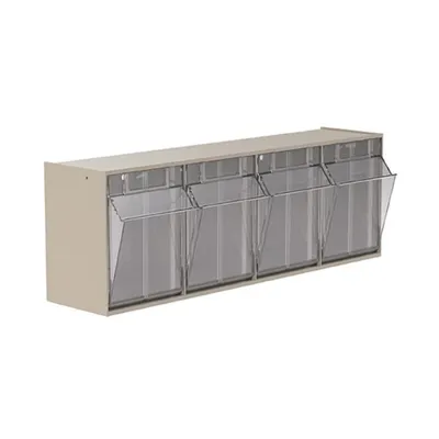 4-Bin TiltView Storage Bin 6704, 6.75"x23.63"x8.19"
