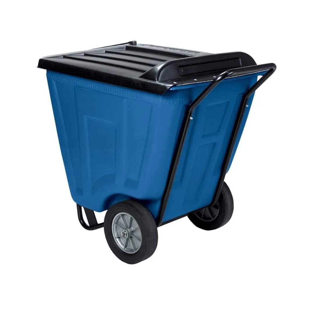 Akro-Mils 76461BLUE 60 Gallon Akro-Cart Material Handling Cart wLid