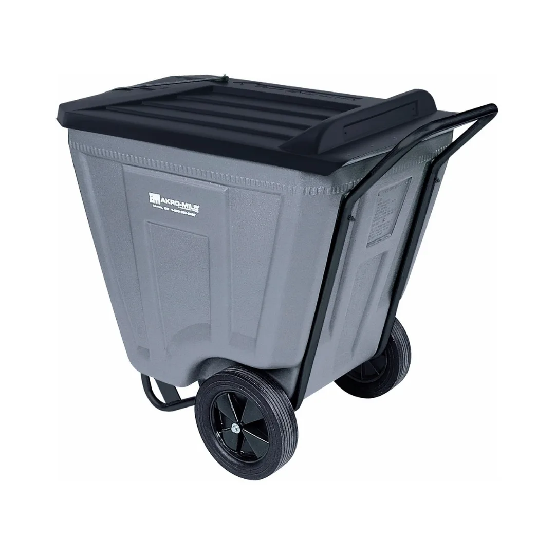 Akro-Mils 76461GREY 60 Gallon Akro-Cart Material Handling Cart wLid