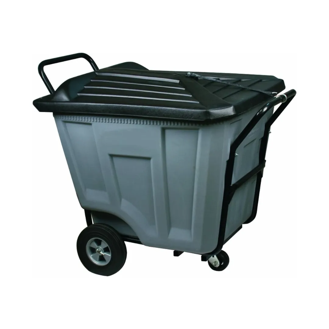 Akro-Mils 76591GREY Heavy-Duty 90 Gallon Akro-Cart w/Lid