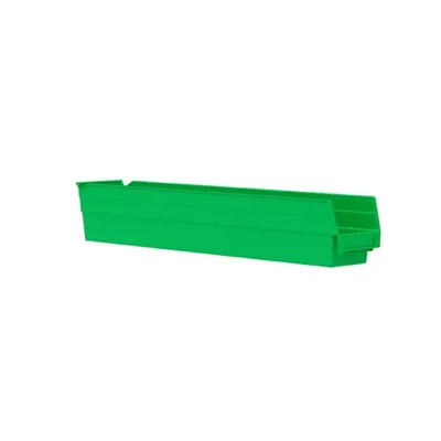 Shelf Bin 30124GREEN, 23.63"x4.13"x4"