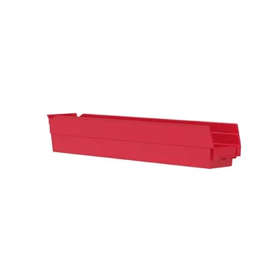 Shelf Bin 30124RED, 23.63"x4.13"x4"