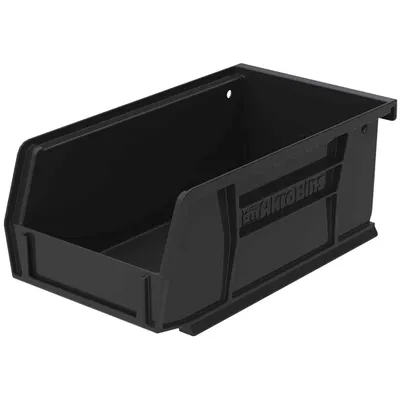 AkroBins Plastic Storage Bin 30220BLACK, 7.38"x4.13"x3"