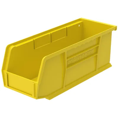 AkroBins Plastic Storage Bin 30224YELLOW, 10.88"x4.13"x4"