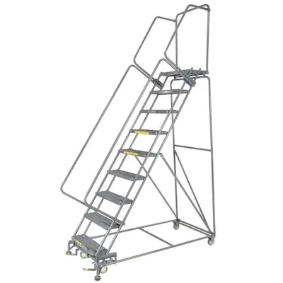 Ballymore 093214 M-2000 Series 9-Step Gray Steel Rolling Safety Ladder