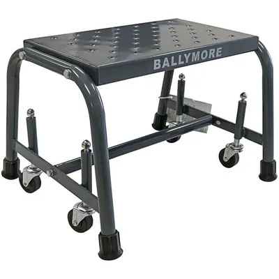 Ballymore 118 1-Step Rolling Ladder with Spring Loaded Casters