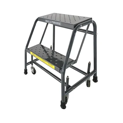 Ballymore 226 2-Step Rolling Ladder with Spring Loaded Casters