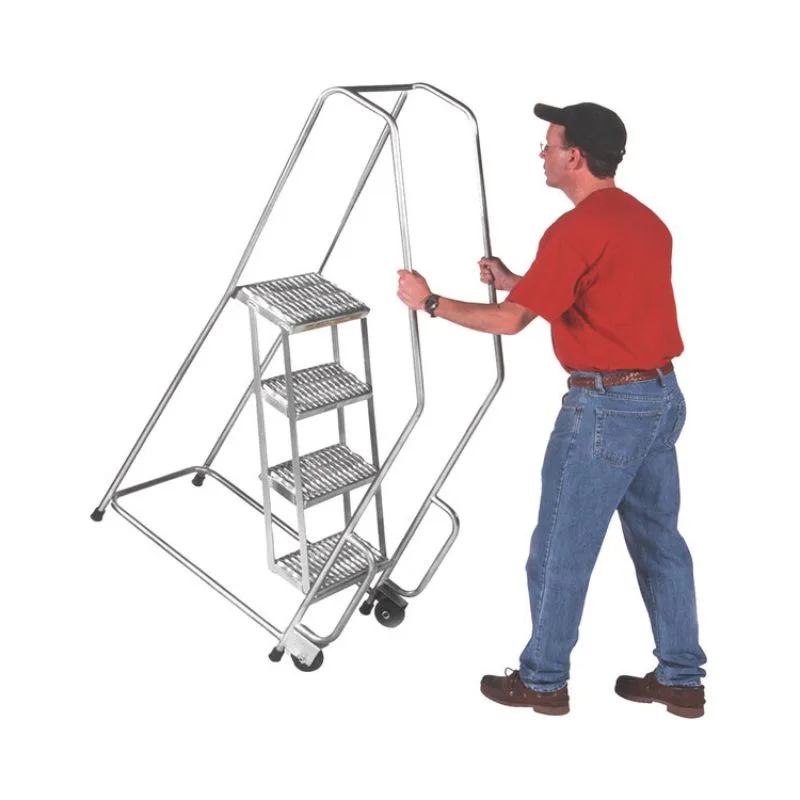 Ballymore A2SH30-TR Tilt & Roll 2-Step Aluminum Rolling Safety Ladder