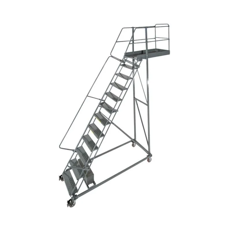 Ballymore CL-12-42 12-Step Heavy-Duty Steel Rolling Cantilever Ladder