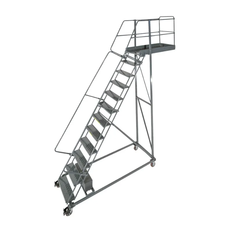 Ballymore CL-15-28 15-Step Heavy-Duty Steel Rolling Cantilever Ladder