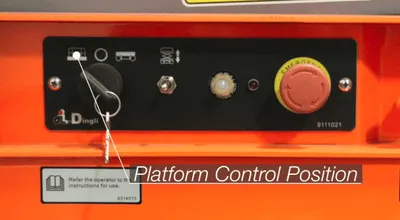 Ballymore DSL-32 platform lift shown from an alternate angle