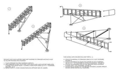 Ballymore FAWL-5 rolling ladder shown from an alternate angle