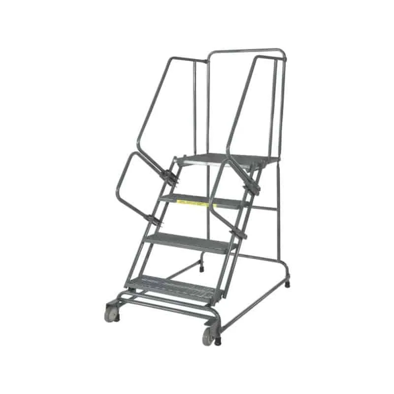 Ballymore FSTR526 Tilt and Roll 5-Step Gray Steel Rolling Safety Ladder