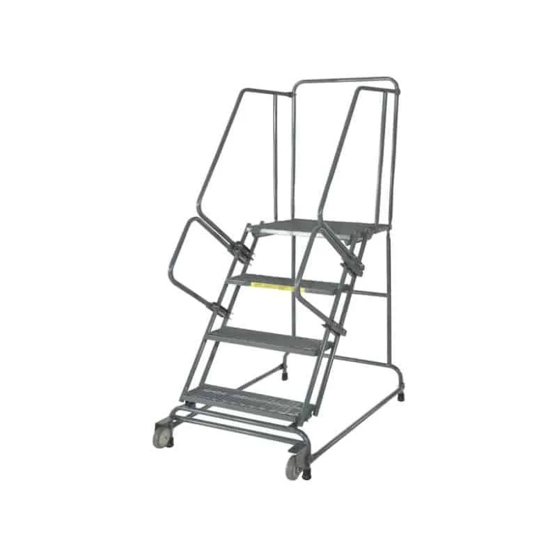 Ballymore FSTR618 Tilt and Roll 6-Step Gray Steel Rolling Safety Ladder