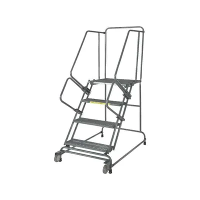 Ballymore FSTR626 Tilt and Roll 6-Step Gray Steel Rolling Safety Ladder