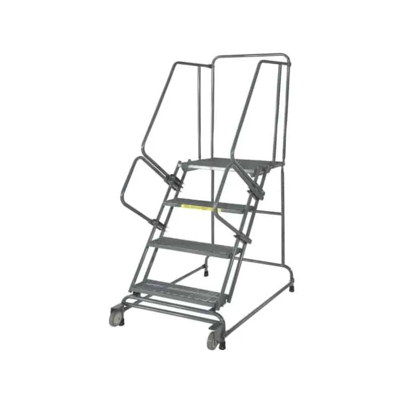 Ballymore FSTR626 Tilt and Roll 6-Step Gray Steel Rolling Safety Ladder