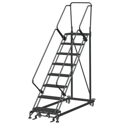 Ballymore HDS-12 12-Step Gray Steel Heavy-Duty Stairway Slope Ladder