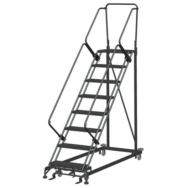 Ballymore HDS-12 12-Step Gray Steel Heavy-Duty Stairway Slope Ladder