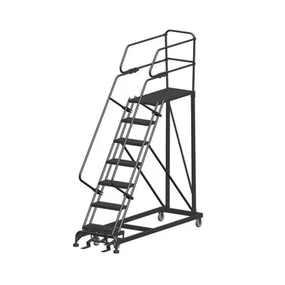 Ballymore SEP7-2436 7-Step Heavy-Duty Steel Mobile Work Platform with Handrails