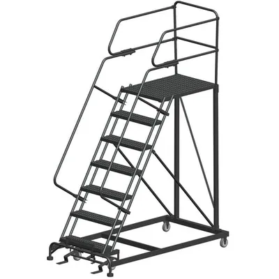 Ballymore SEP7-3636 7-Step Heavy-Duty Steel Mobile Work Platform with Handrails