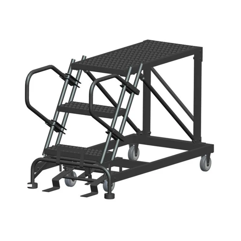 Ballymore SNR3-2436 3-Step Heavy-Duty Steel Mobile Work Platform