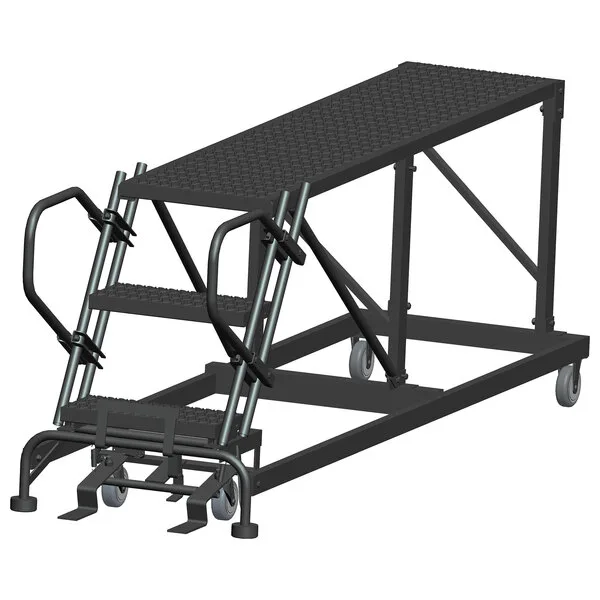 Ballymore SNR3-2472 3-Step Heavy-Duty Steel Mobile Work Platform