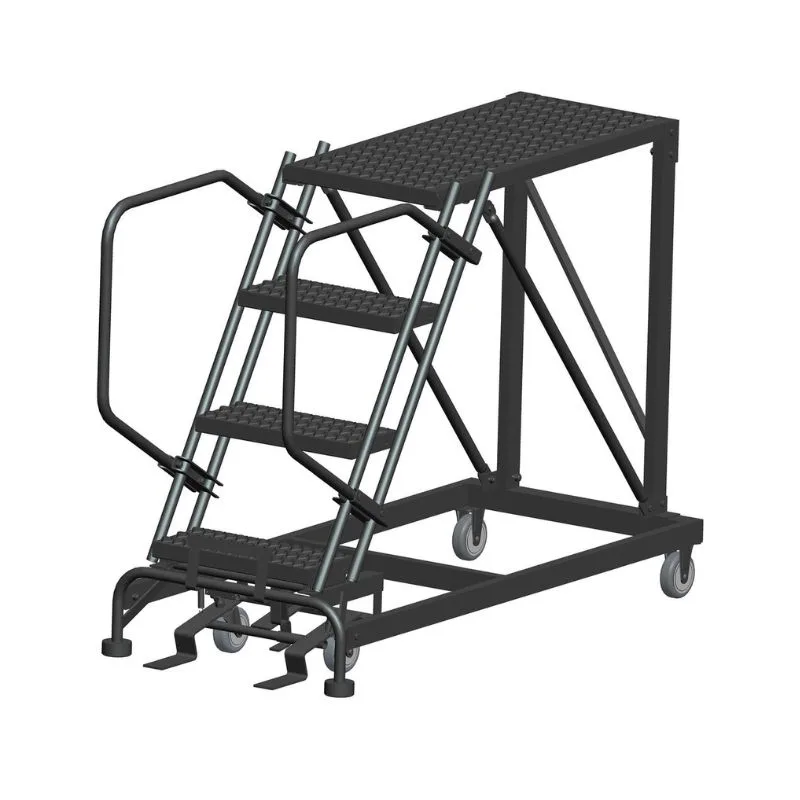 Ballymore SNR4-2436 4-Step Heavy-Duty Steel Mobile Work Platform