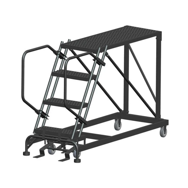 Ballymore SNR4-2448 4-Step Heavy-Duty Steel Mobile Work Platform