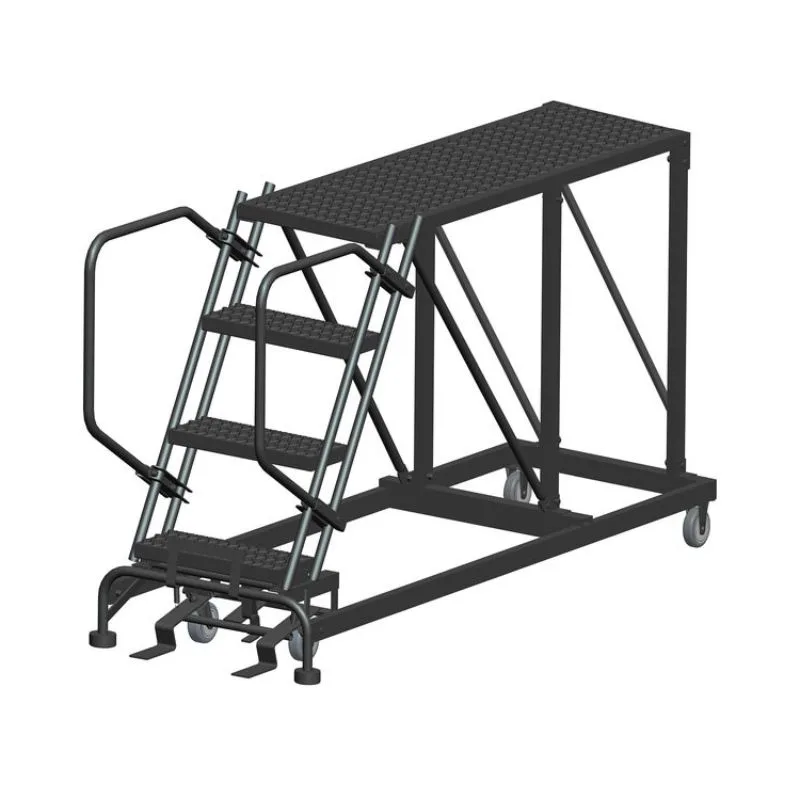 Ballymore SNR4-2460 4-Step Heavy-Duty Steel Mobile Work Platform