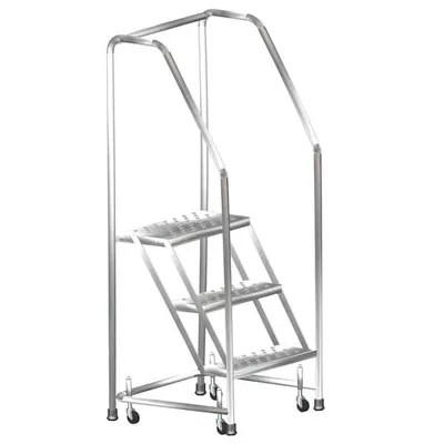 Ballymore SS230 2-fStep Stainless Steel Rolling Step Stool