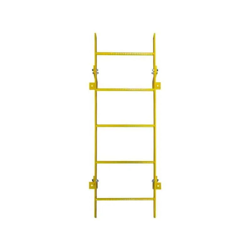 Ballymore WLFS0105-Y 5-Rung Yellow Steel Fixed Safety Ladder