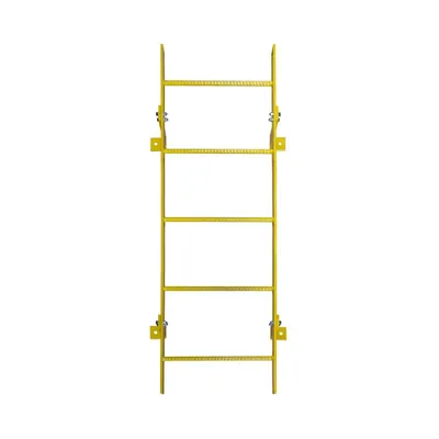 Ballymore WLFS0111-Y 11-Rung Yellow Steel Fixed Safety Ladder