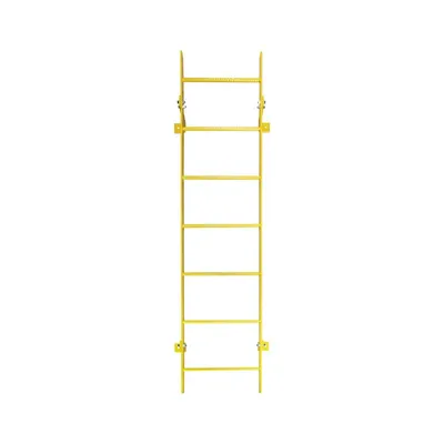 Ballymore WLFS0116-Y 16-Rung Yellow Steel Fixed Safety Ladder