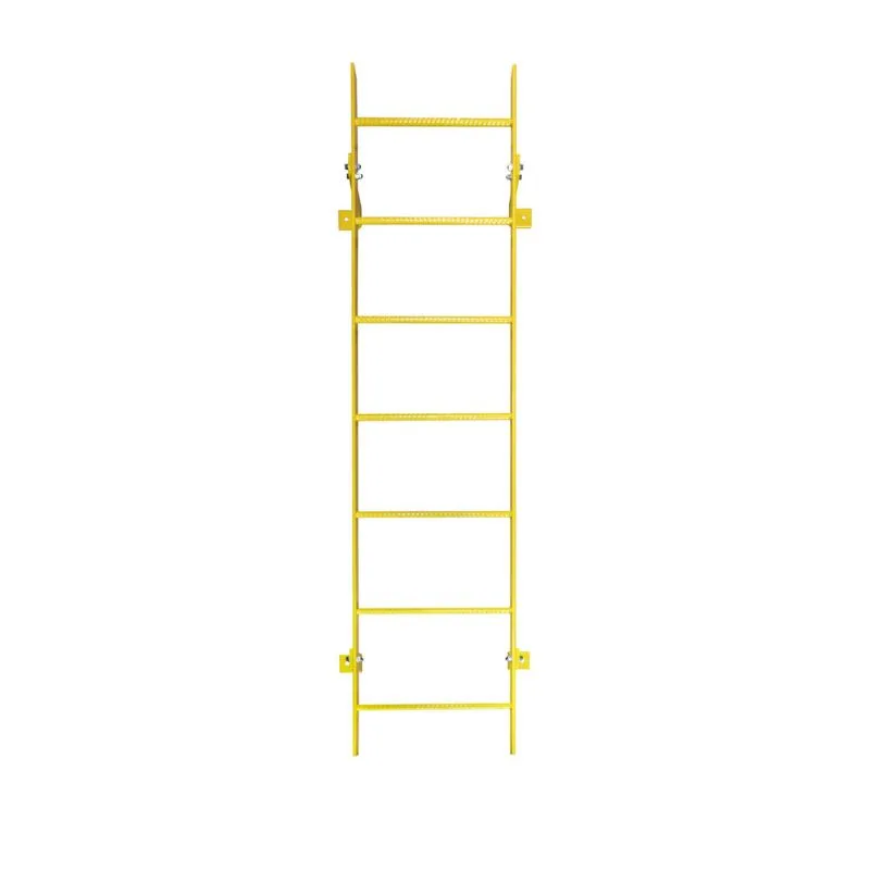 Ballymore WLFS0118-Y 18-Rung Yellow Steel Fixed Safety Ladder