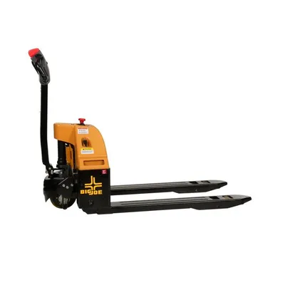 Big Joe E30 pallet jack shown from an alternate angle
