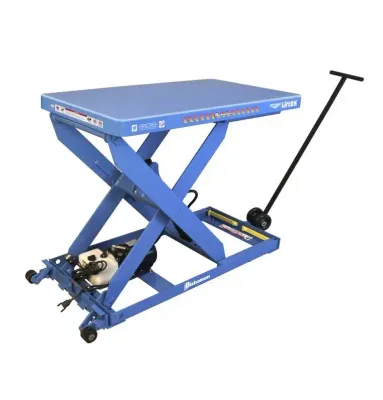Bishamon L2K-2848 hydraulic lift table shown from an alternate angle
