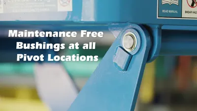 Maintenance Free Bushings At All Pivot Points