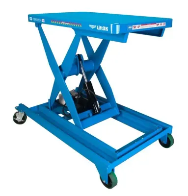 Bishamon L2K-3648 lift table shown from an alternate angle