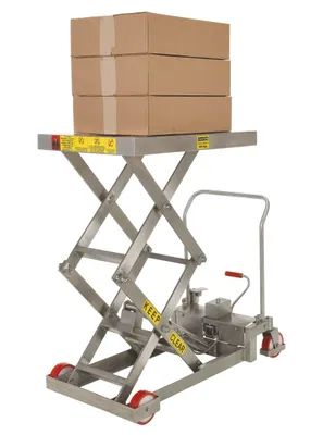 Vestil CART-800-D-SS Stainless Steel Scissor Carts 4