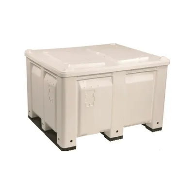 Dolav 500200WW Macx Solid Bulk Container White Lid