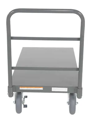 Vestil ECSPT-2448-C10D Steel Smooth Deck Platform Truck with Thermoplastic Rubber 4