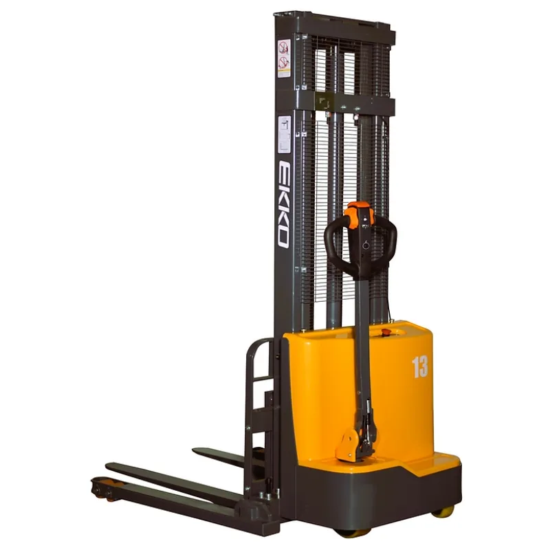 Full Powered Straddle Stacker EB13C-138, 2,800 lbs. Capacity