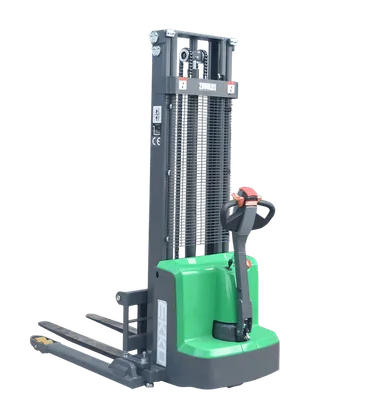 EKKO Lifts EB13E-LI pallet stacker shown from an alternate angle