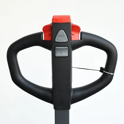 Full Powered Straddle Stacker EB14C-138, 3,000 lbs. Capacity Front Handle