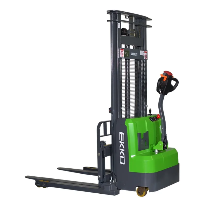 Lithium Straddle Stacker EB14C-98LI, 3,000 lb. Capacity