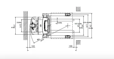 EKKO Lifts EB16EAS-189Li pallet stacker shown from an alternate angle
